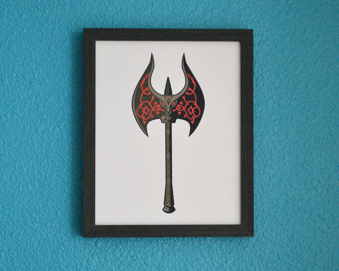 Everquest Berserker Kerasian Axe of Ire Epic Print Etsy
