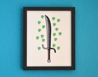 Everquest Druid Nature Walker’s Scimitar Epic Print (3 tailles disponibles)