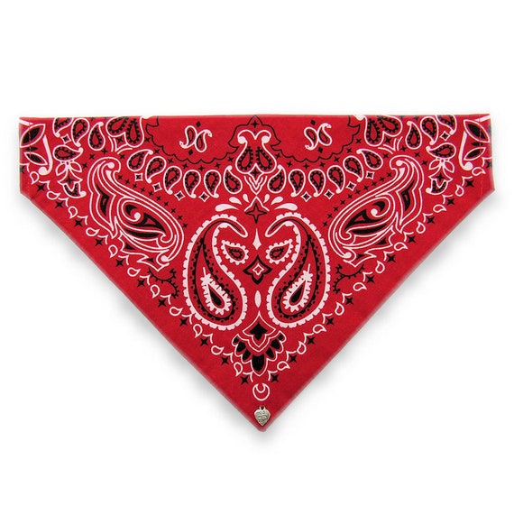 Red Dog Bandana For Extra Small to Large Dogs Everyday Etsy