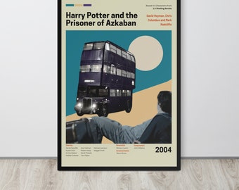 Movie Poster | Prisoner of Azkaban (Set- 1/10) | Premium Framed Poster| Mid Century Modern Art| Room Decor| Potterhead Gift