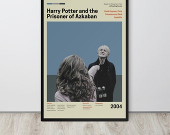 Movie Poster | Prisoner of Azkaban (Set- 8/10) | Framed Poster| Mid Century Modern Art| Room Decor| Potterhead Gift