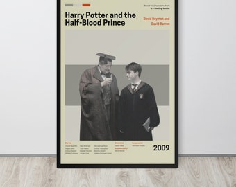 Movie Poster | The Half-Blood Prince (Set- 7/10) | Premium Framed Poster | Mid Century Modern Art | Potterhead Gift | Decor
