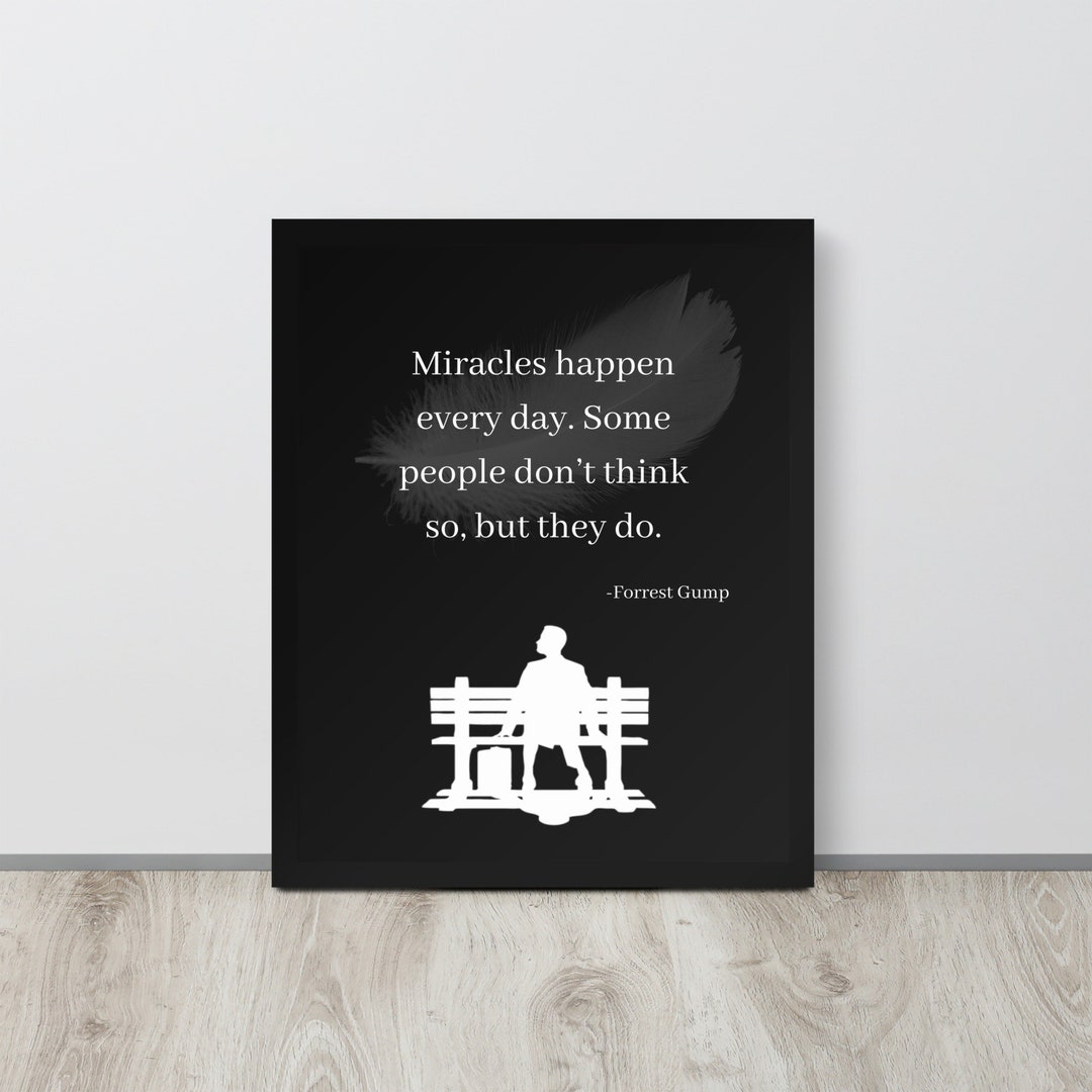 Forrest Gump | Tom Hanks| Movie Quote Print| Movie Prints Art| Movie ...