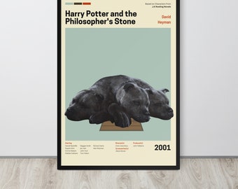 Movie Poster | The Philosopher's Stone (Set- 7/10) | Premium Framed Poster| Mid Century Modern Art| Room Decor| Potterhead Gift