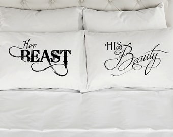 Beauty Beast Pillows Etsy