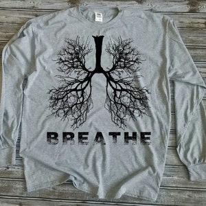 Männer Breathe - Atemtherapeut Langarm-T-Shirt