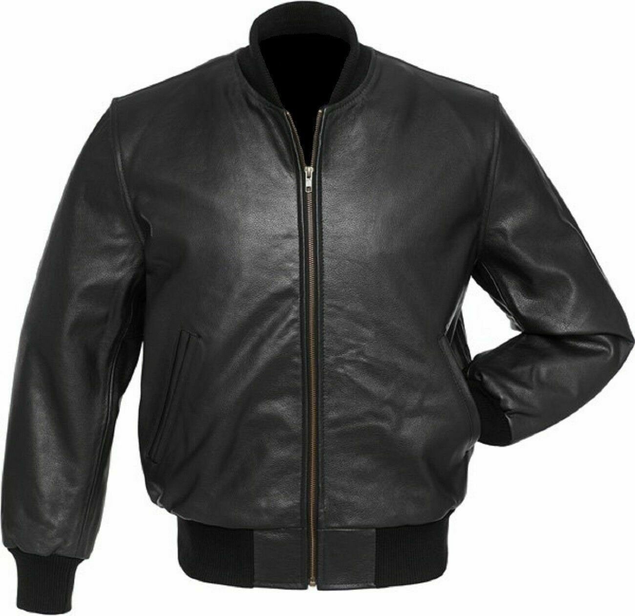 Buy Mens Leather Bomber Jacket Online In India -  India