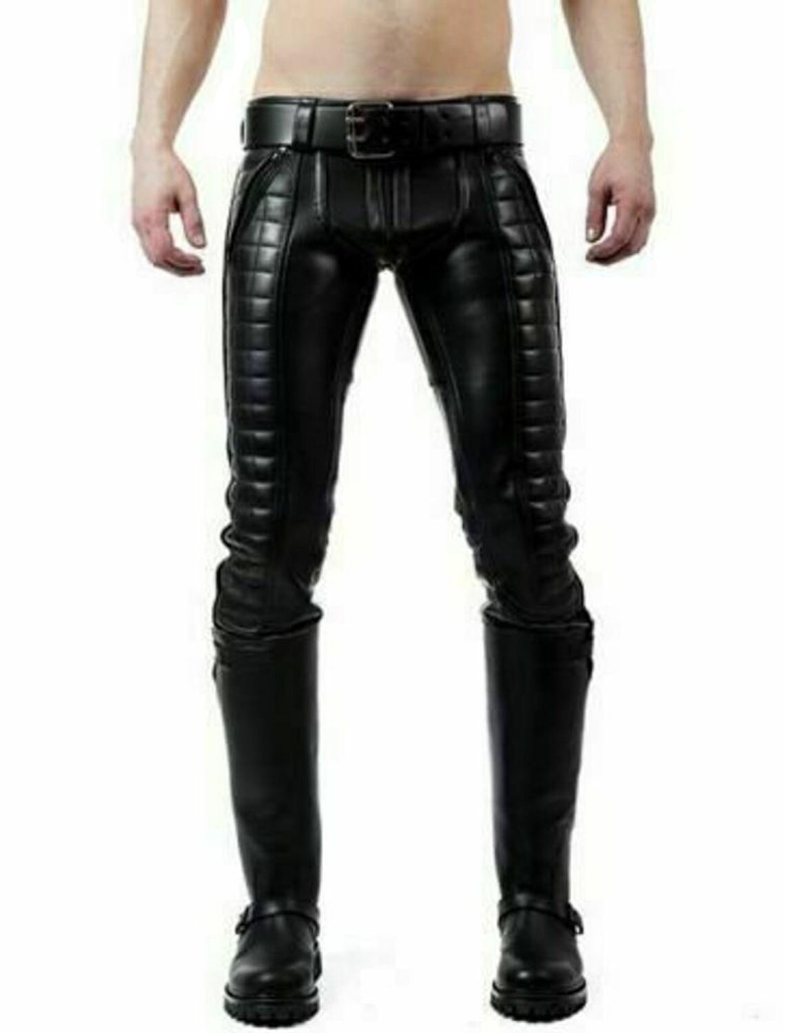 Padded Leather Pants Etsy UK