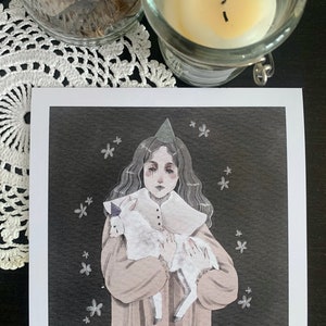 lamb clown art print (restocked)