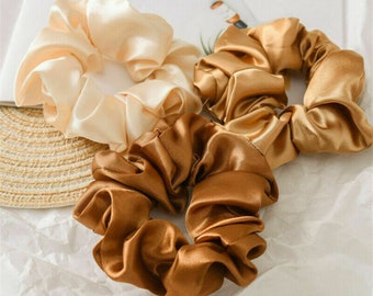 Women Satin Silk Hair Tie Elastic Scrunchies