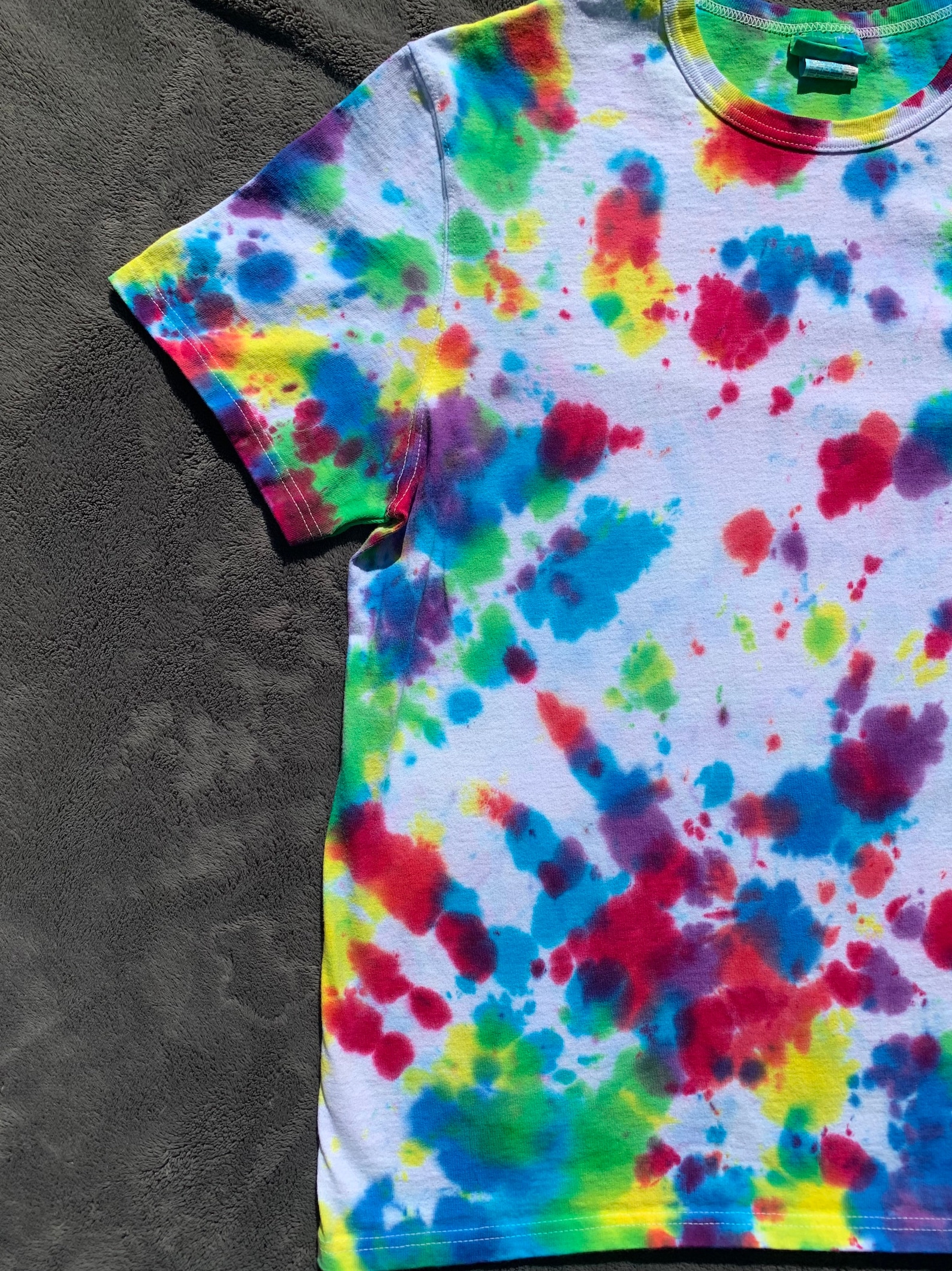 Tie Dye Champion Tshirt rainbow tie dye/mens xl Etsy
