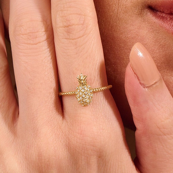 Pineapple Ring Etsy