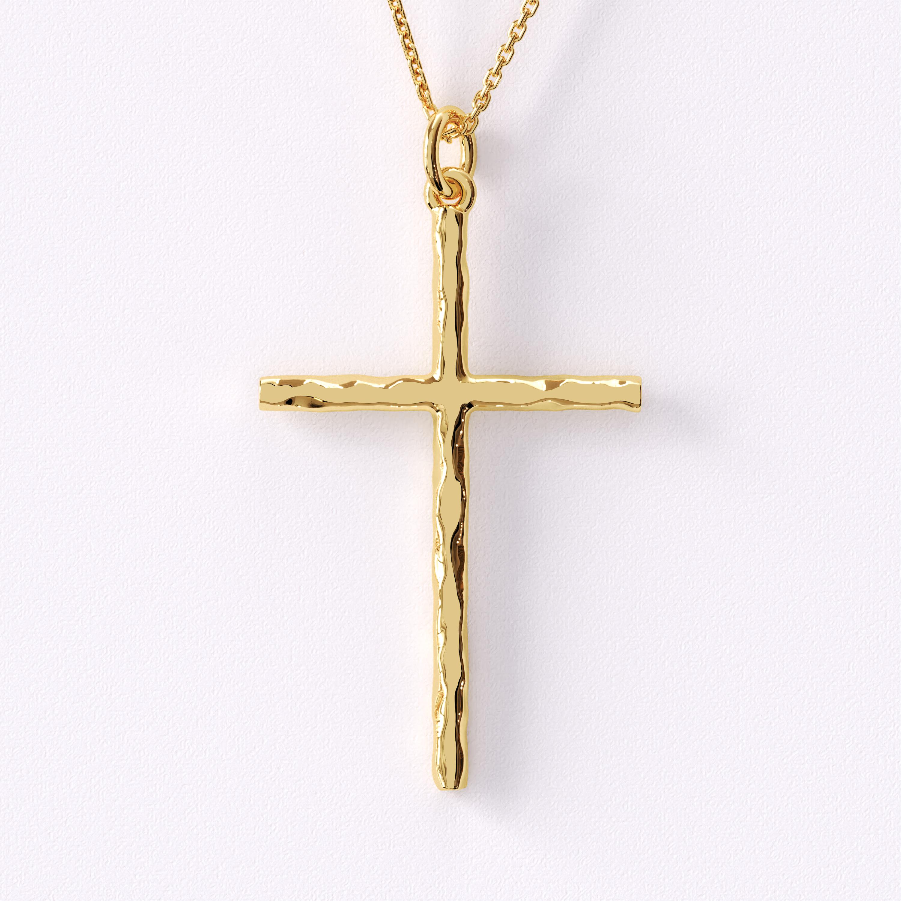 14k gold cross - Etsy 日本