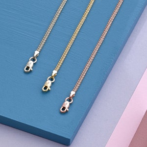 Solid Gold Oval Chain Bracelet for Women, 14k Gold Dainty Bracelet, Minimalist Link Chain, Delicate Everyday Bracelet, Elegant Jewelry Gifts image 4