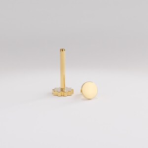 14k Gold Dot Piercing Earrings, Solid Gold Circle Stud Earrings, Dainty Disc Piercing, Simple Piercing Studs for Men and Women