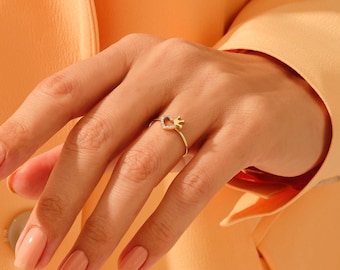 Heart Crown Ring - Etsy Singapore