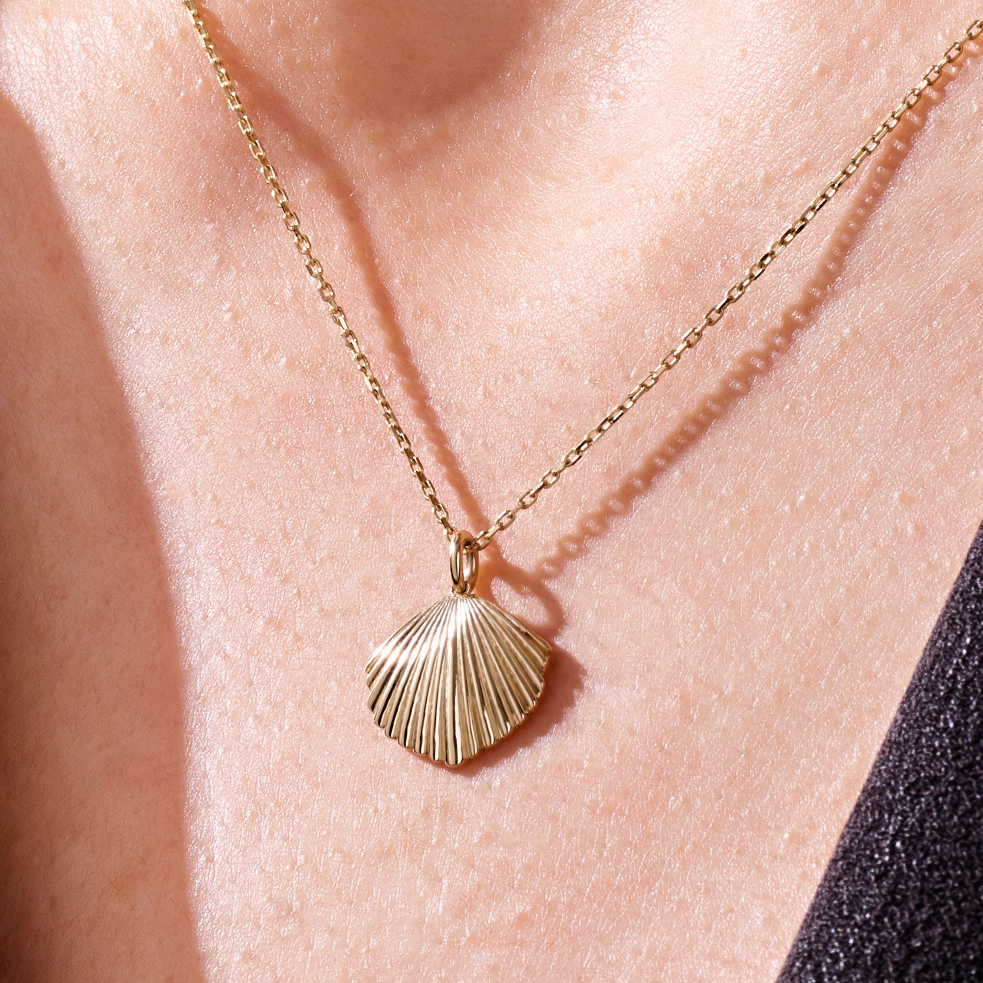 Gold Shell Pendant Etsy Singapore