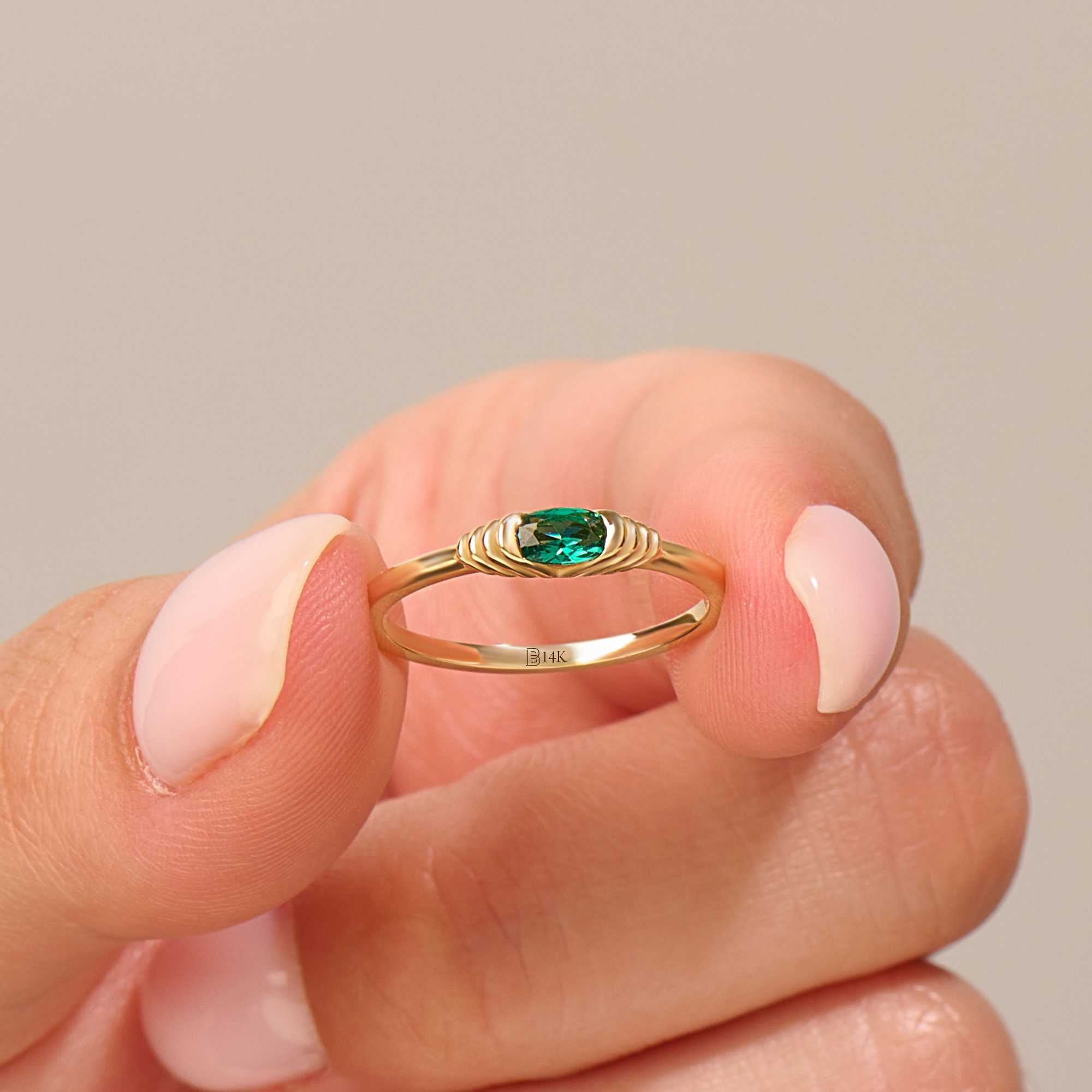 Silver Ring Design For Gold Little Finger Ring Silver Ring Emerald