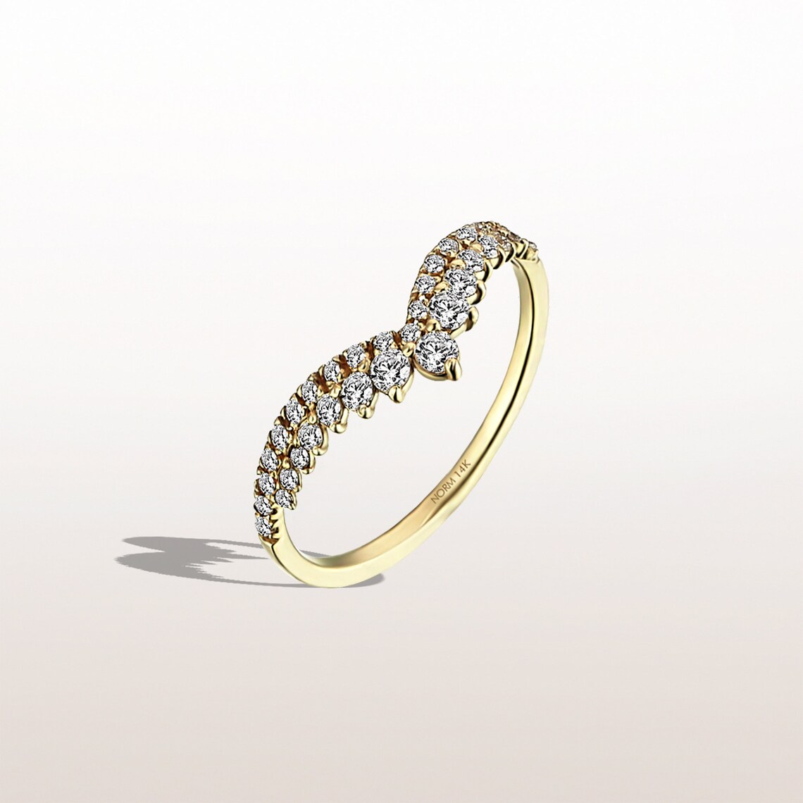 OAK & LUNA Designer Celestial Curve Ring For Her, Women - Fashionable