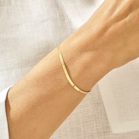 Mejuri 14K Yellow Gold Bracelets: Anchor Chain Bracelet