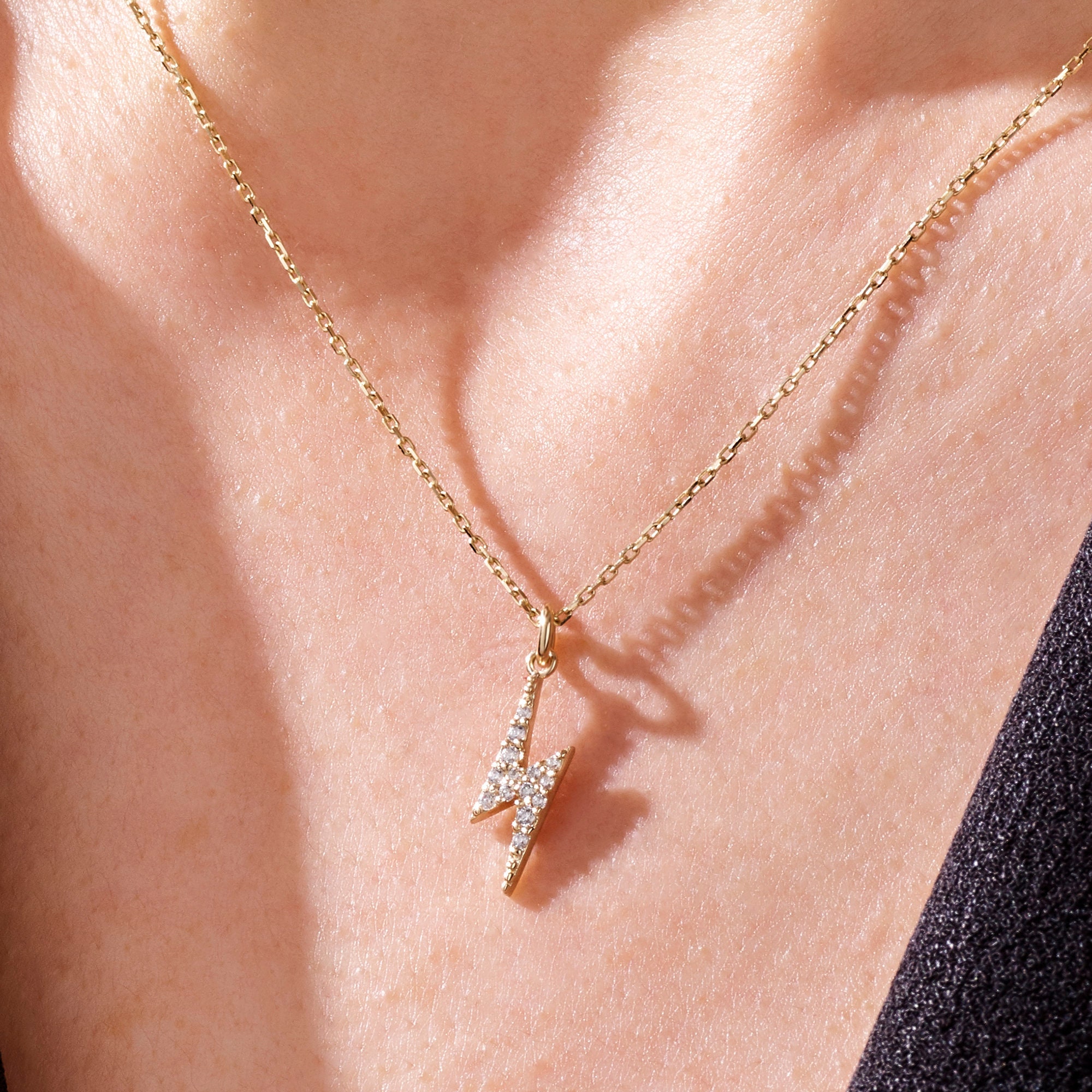 Diamond necklace 14k white deals gold