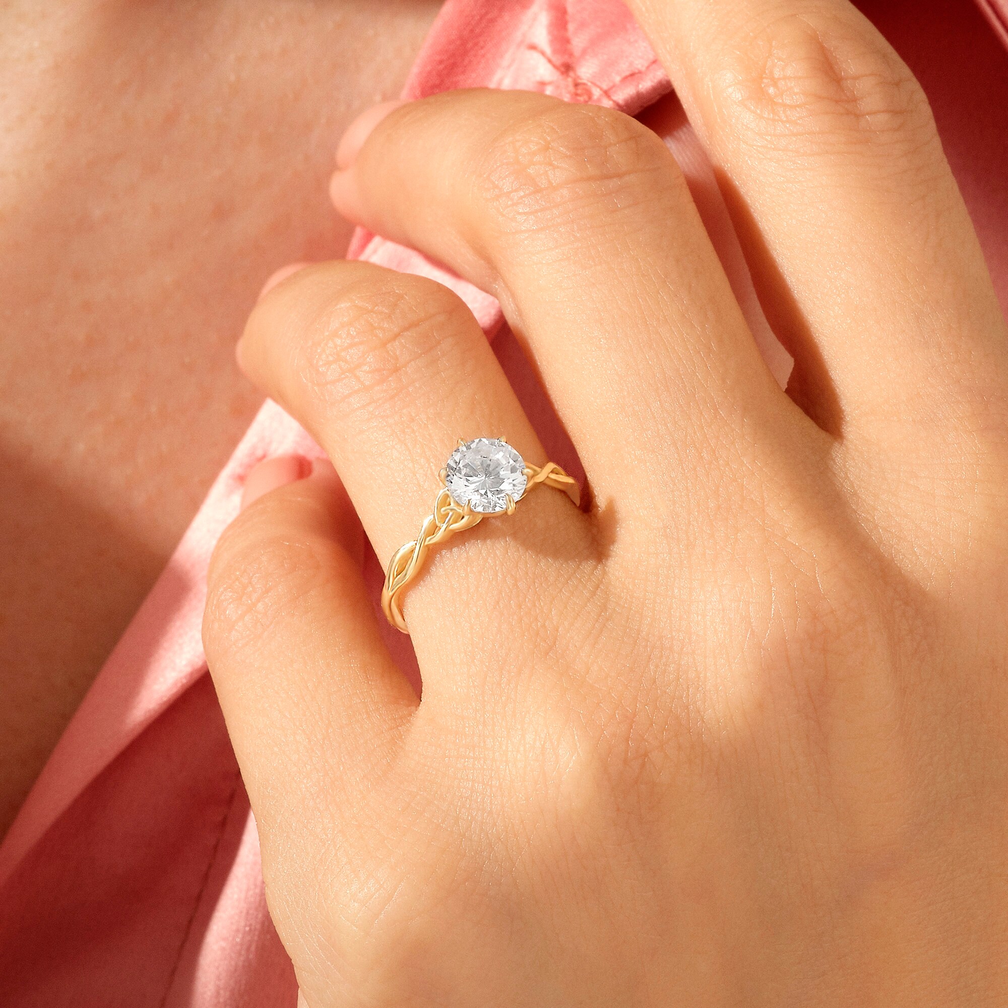 フィリップ クランジ Twist Ring 鉄 ゴールド ガーネット14k