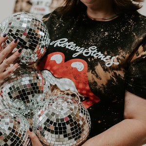 Rolling stone leopard X bleach tee - small