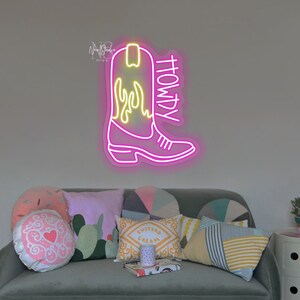 COWGIRL BOOT - Led Neon Sign, Custom Neon, Neon Light