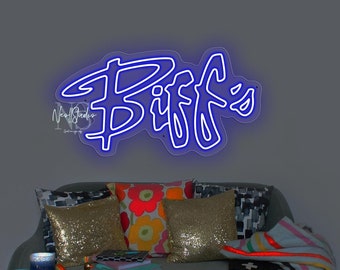 BIFFS Back To The Future 80s - LED Neon Sign, Custom Neon, Neon Light