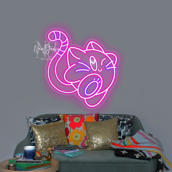 Kitty Neon Sign Etsy