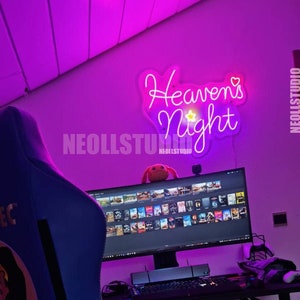 HEAVENS NIGHT Japanese Game Symbol - LED Neon Sign, Custom Neon, Neon Light