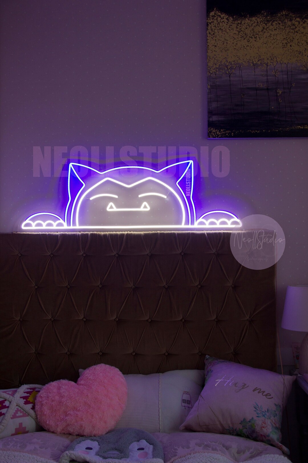SNORLAX ANIME LED Neon Sign, Custom Neon, Neon Light - Etsy