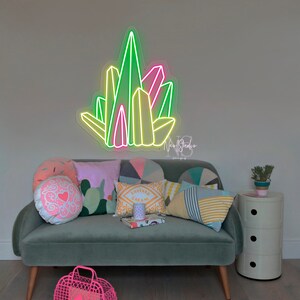 ROCK CRYSTALS Multicolored - LED Neon Sign, Custom Neon, Neon Light - Etsy