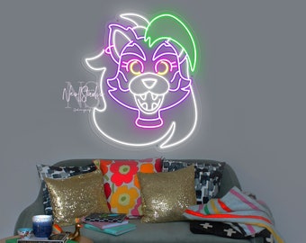 FNAF Roxanne Wolf - LED Neon Sign, Custom Neon, Neon Light - Etsy