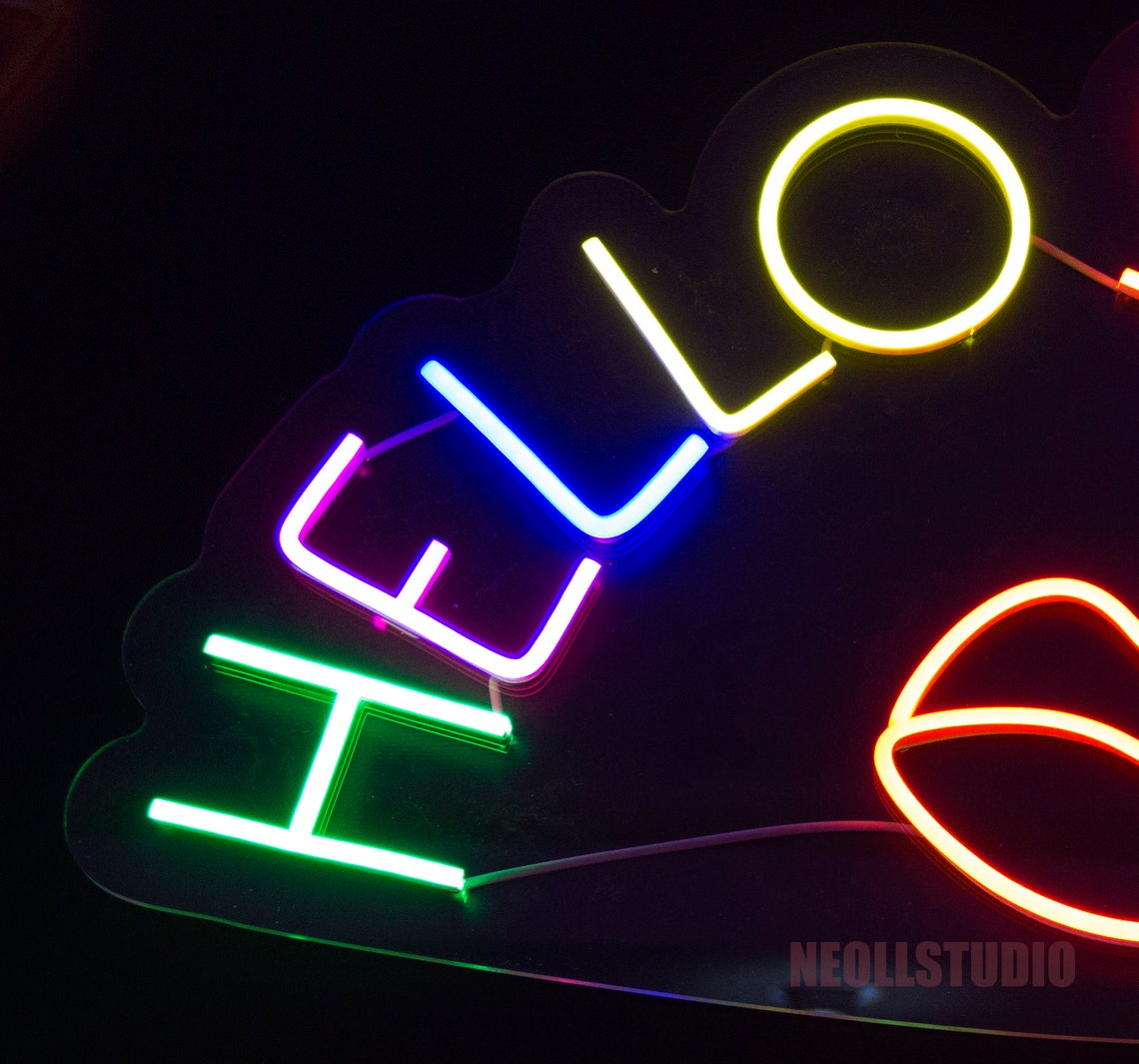 HELLO SUGAR LED Neon Sign Custom Neon Neon Light Etsy