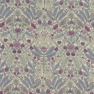 Japanese William Morris-like Fabric | Warm Breeze Mint YK-26030-1A by Nani Iro / Kokka /