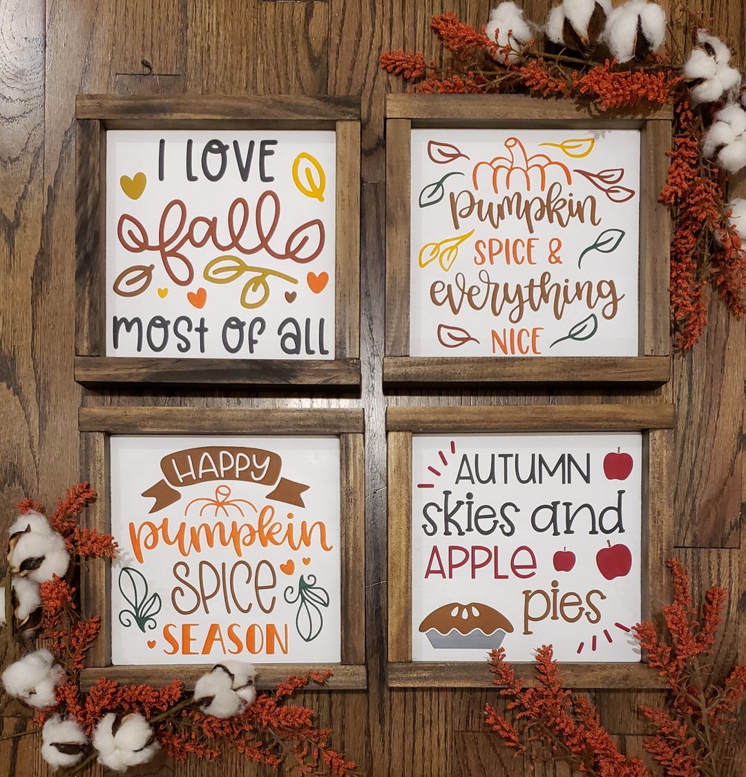 Fall Signs, Fall Decor, Autumn Signs, Autumn Decor, Farmhouse Signs ...