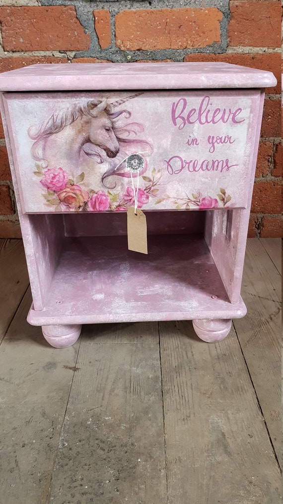 unicorn bedside table