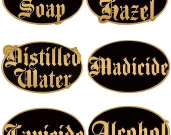 All6Tattoo Artist Labels/Bottle Labels/Tattoo Stickers/Tattoo Bottle Sticker/Tattoo Labels/Wash Bottles/Hardcore Stickers/Old EnglishGoldMet