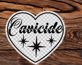 Tattoo Artist Labels/Bottle Labels/Tattoo Stickers/Tattoo Bottle Stickers/Tattoo Labels/Wash Bottles/ Black Heart Clear Vinyl Cavicide