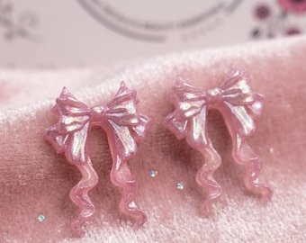 Adornos para uñas con lazo 3D personalizables (2 unidades)