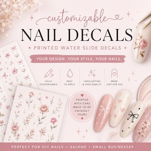 Individuell gestaltbare bedruckte Nagelaufkleber (15-20 Stück)