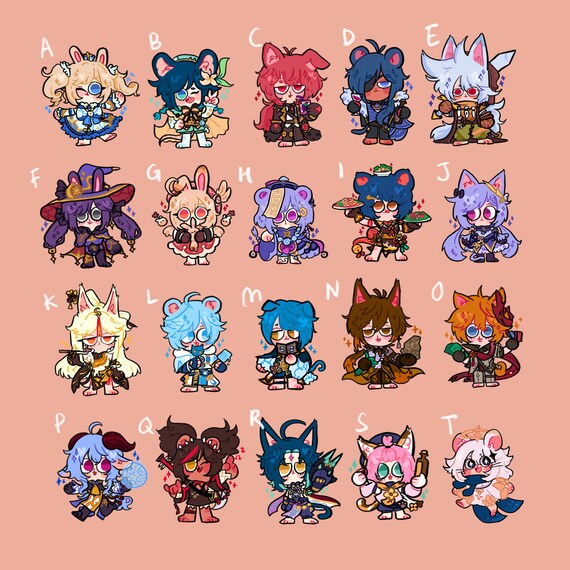 Genshin Impact Fanart Squoshy Animals Weatherproof Glossy Etsy Genshin Impact Fanart Squoshy Animals Weatherproof Glossy Etsy
