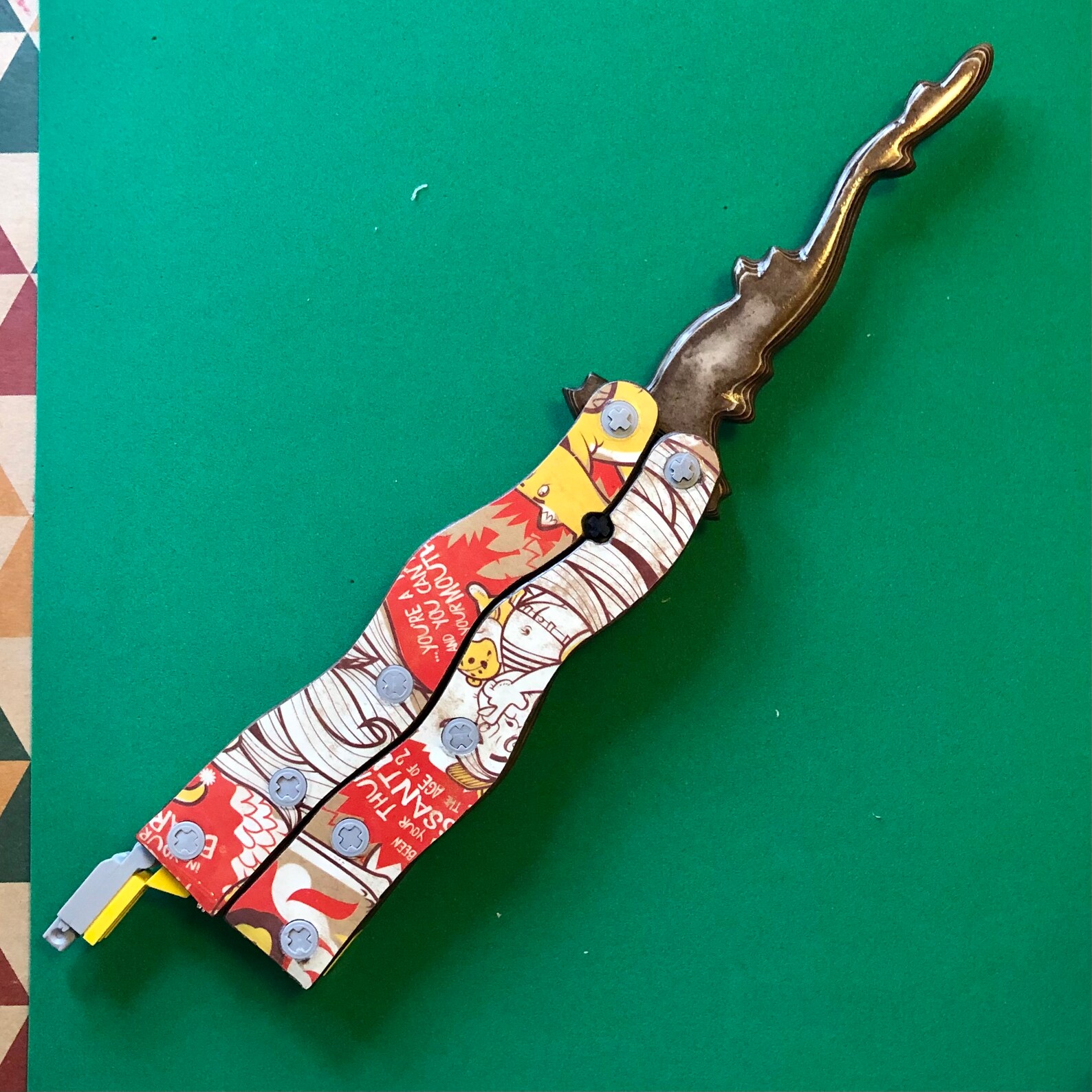 Toy Butterfly Knife Etsy