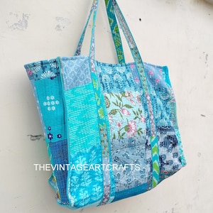 Quilted Fabric Shoulder Tote Handbag Purse Large Quilted Tote, -patch work , Tote, Bag, Purse, Shoulder bag, Women bag, Travel bag