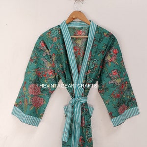 Boho Cotton Kimono Robe Turkish Cotton Kimono Bathrobe,SPA Robe, Boho bridesmaid Robe,Cotton Kimono,Bath Robe,Swim Wear,Night Wear Free Size image 2