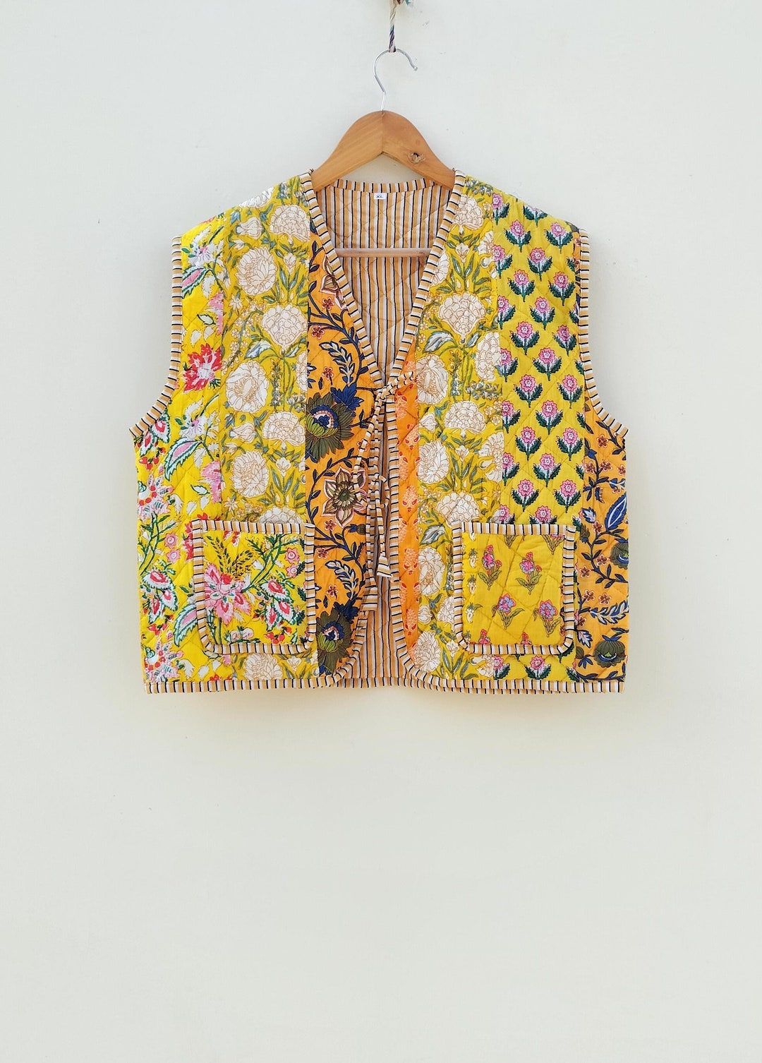 Antique Cotton Quilted Vest 3270 main image 0