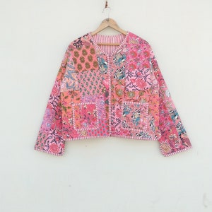 Handmade Cotton Patchwork Jacket: Reversible Quilted Boho Coat - Etsy