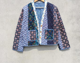 ジャケット・アウター 80s Euro vintage quilting jacket flower 80s Euro vintage quilting jacket flower - メルカリ