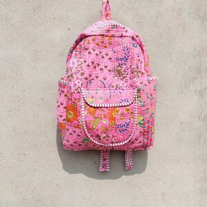 Sac à dos matelassé de voyage avec patch en coton, sac à main de grande capacité, sac de voyage, sac en toile, sac quotidien, sac à dos d'école avec fermeture éclair pour étudiant